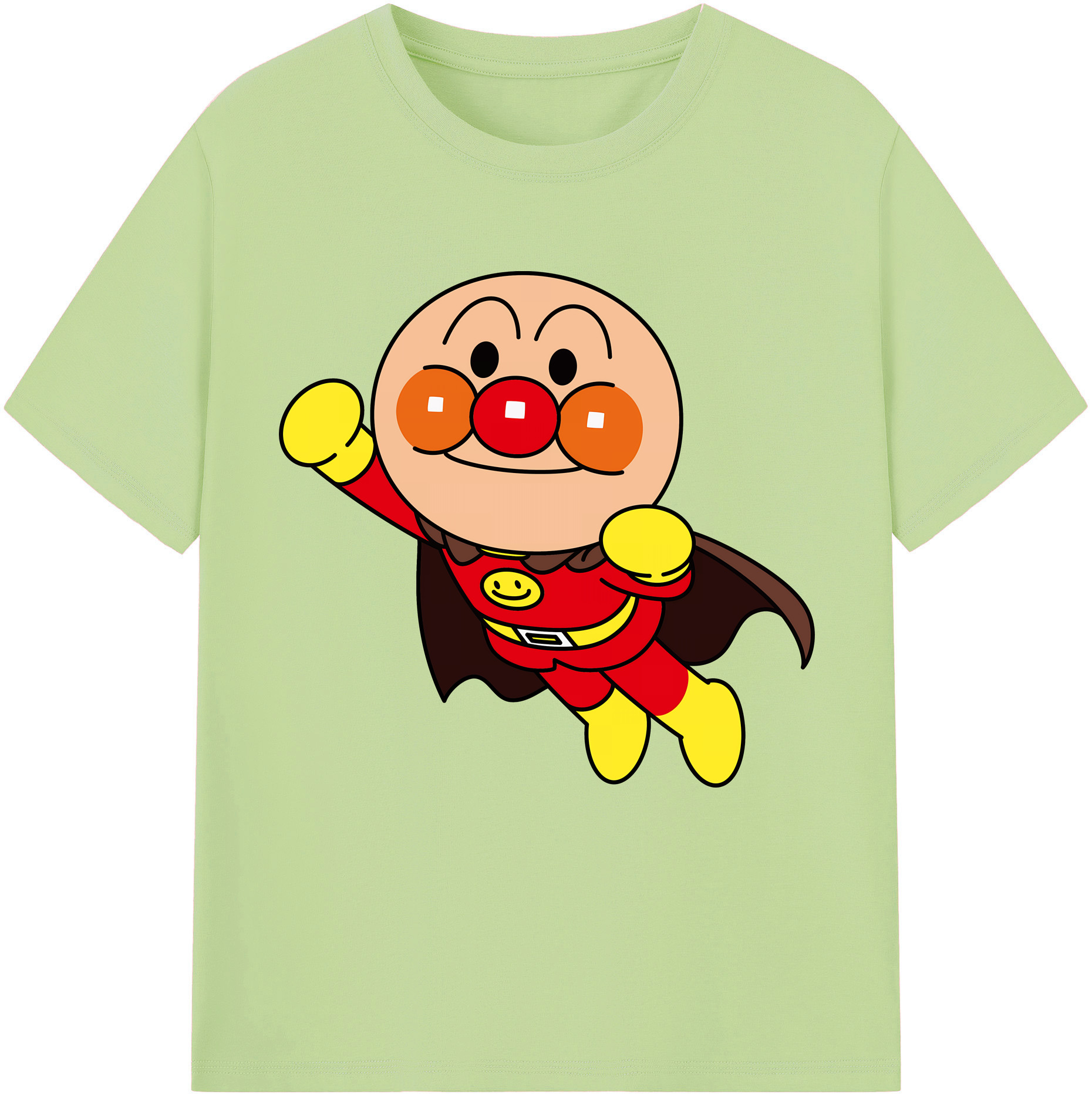 （画像用） アンパンマン Anpanman 綿100％半袖Tシャツ（フロントプリント）